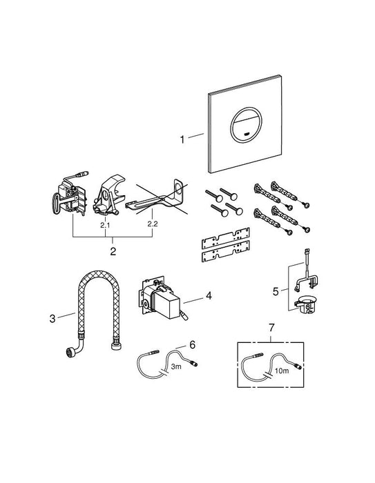 GROHE 26 161 243 TEMPESTA 110 Teleducha 2 chorros Negro Mate