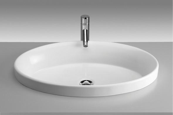 SANITANA CILE3E OVALO Lavabo Encimera Semi Encastre Blanco