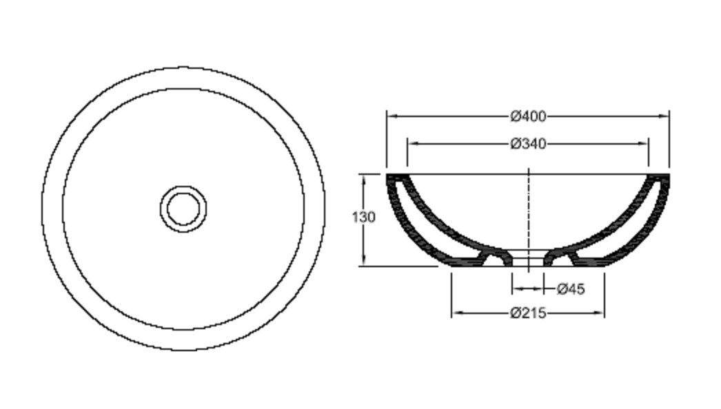 VALADARES 1879700 DARK Sink Countertop White