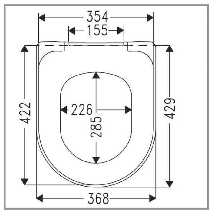 VILLEROY & BOCH O-NOVO 9M38 S1 01 Asiento SOFT CLOSING