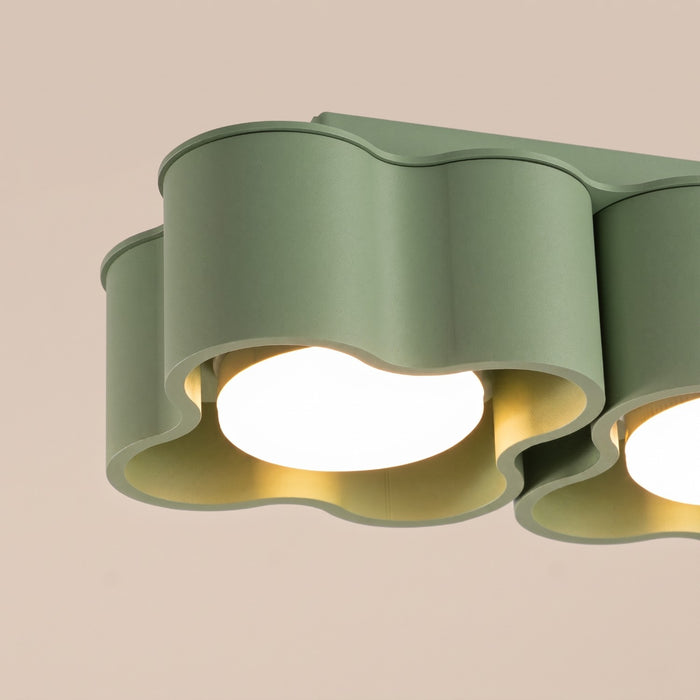 SOLLUX SL.3411 Lámpara De Techo Ovio 2 Verde Salvia Gx53