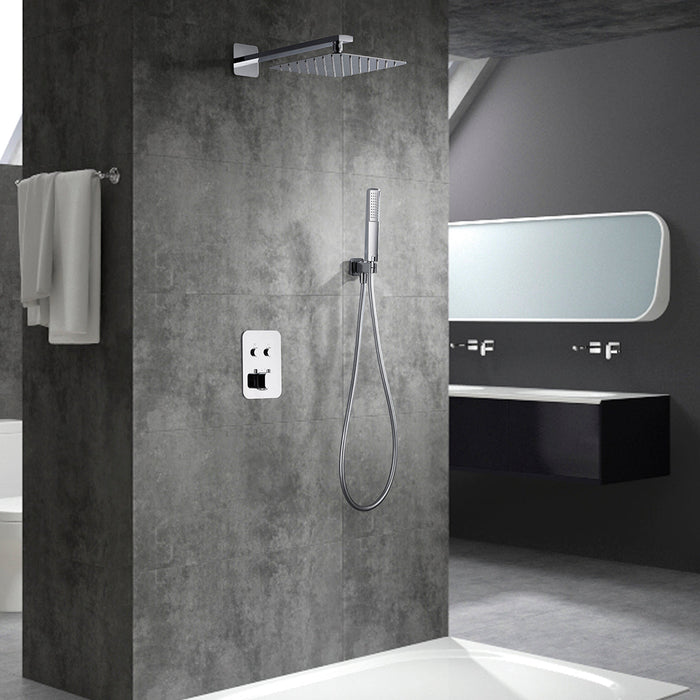 IMEX GTM021 MADEIRA Conjunto de Ducha Empotrado Termostático Cromo