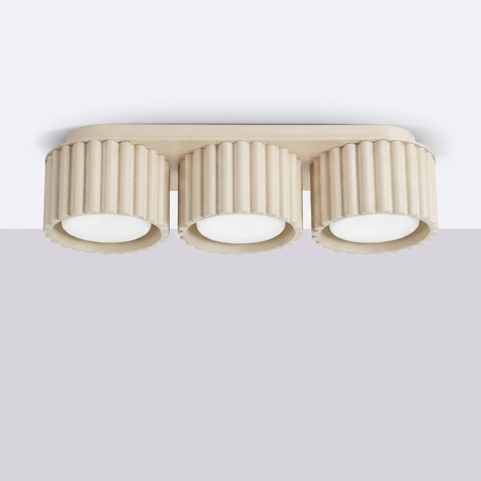 SOLLUX SL.2630 Plafón AURA 3 beige Gx53