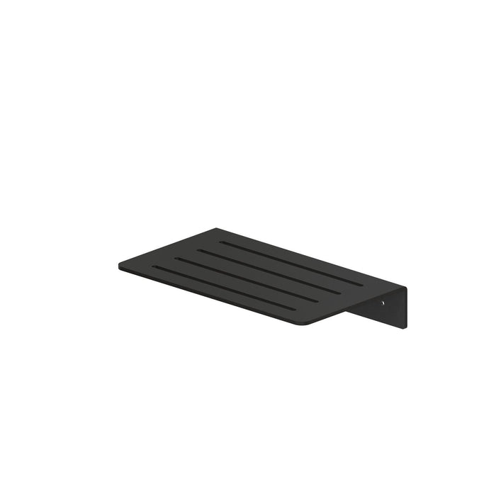 BELTRAN 10444 ETNA Slotted Straight Wall Shelf Black