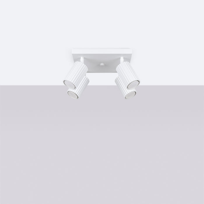 SOLLUX SL.1545 KARBON Lámpara De Techo 4 Blanca