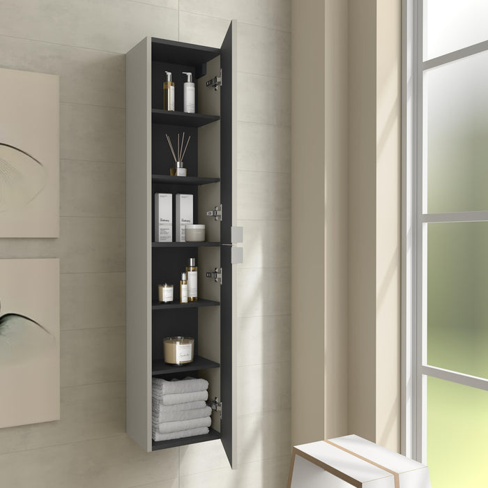 SALGAR 122024 KIRA Columna de baño 30cm Gris mate