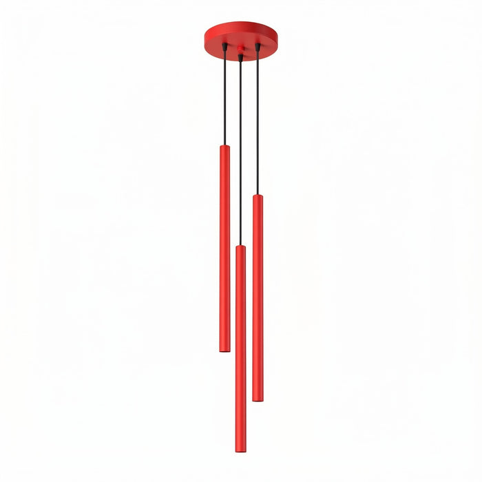 SOLLUX SL.2143 Lámpara colgante PASTELO 3P rojo