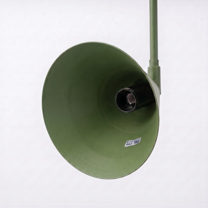 SOLLUX SL.2510 Aplique de pared NOX 2 verde oliva con interruptor