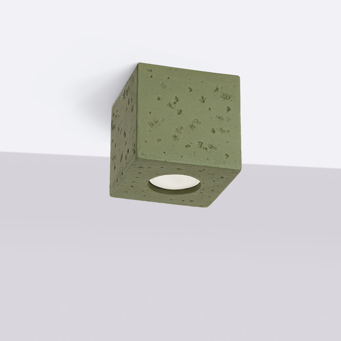 SOLLUX SL.1845 Lámpara de techo QUAD hormigón verde oliva verde oliva
