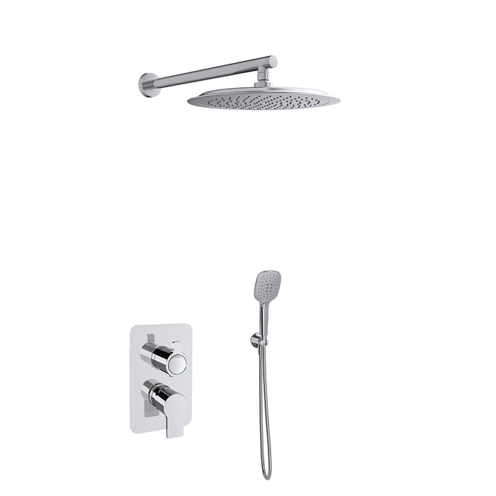 RAMONSOLER 941512RP300 Conjunto Monomando Ducha Empotrado 2 Vías Cromo