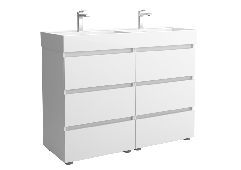 SALGAR BEQUIA Mueble 3C Lavabo Veneto 120 cm Blanco Mate