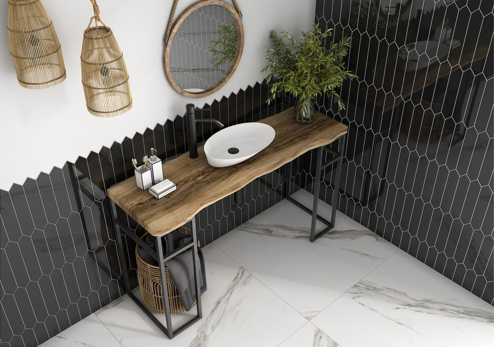 DUNE 188098 EXÓTIC Set Soporte Negro Para Encimera