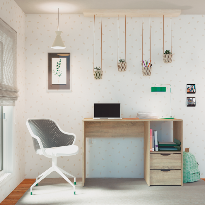 MUEBLES PITARCH Mesa Despacho 2c Eko Roble Cambrian