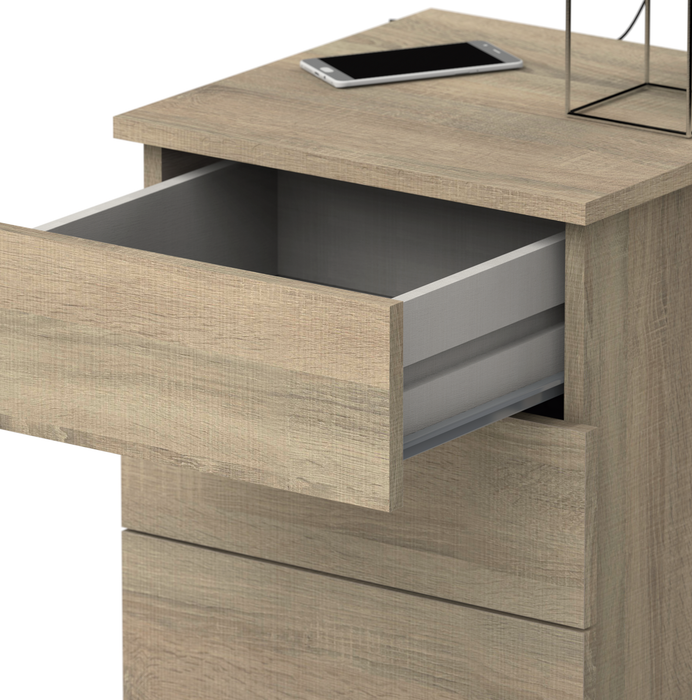 MUEBLES PITARCH Dana Oak Cambrian 3 Drawers Nightstand