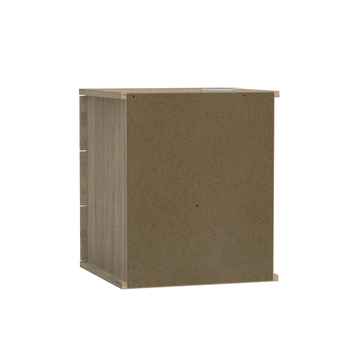 MUEBLES PITARCH Dana Oak Cambrian 3 Drawers Nightstand