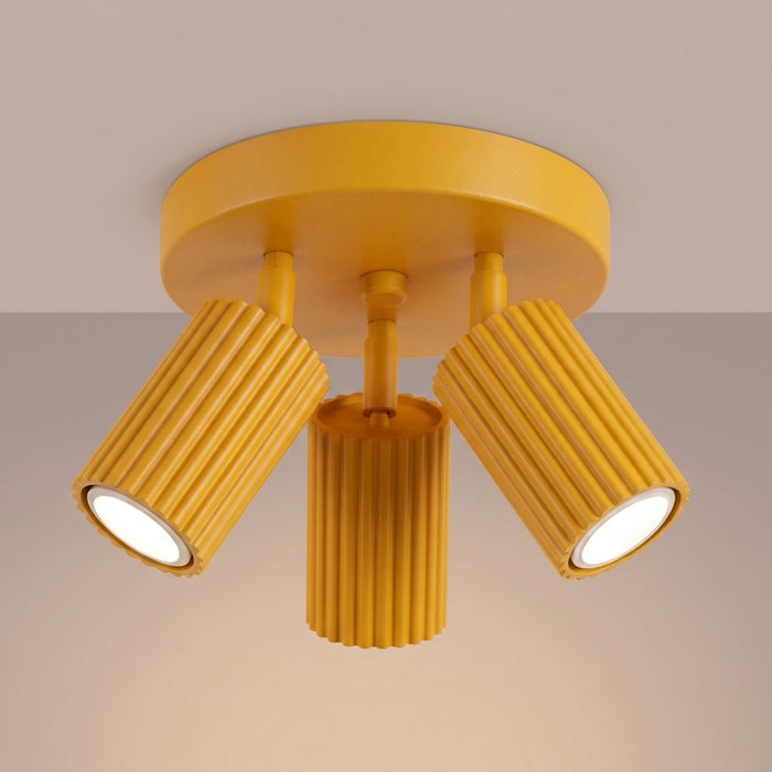 SOLLUX SL.2360 Plafón KARBON 3P amarillo