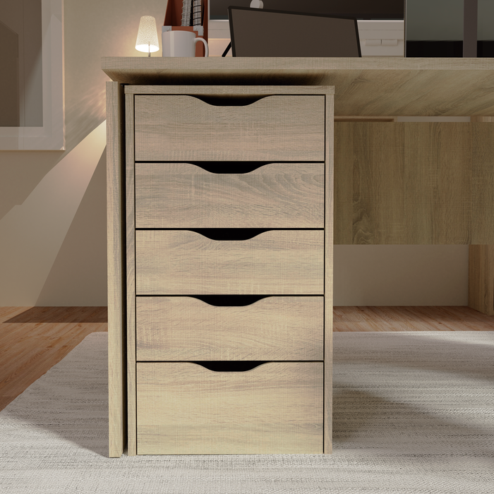 MUEBLES PITARCH Cajonera 5 Cajones Eko Roble Cambrian