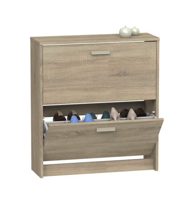 MUEBLES PITARCH Zapatero 2 Puertas Tibet Roble Cambrian