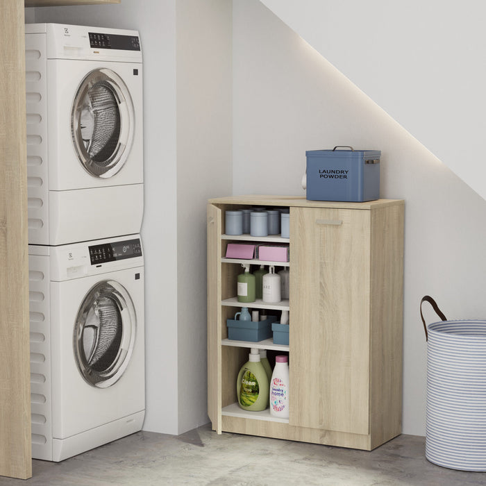 MUEBLES PITARCH Multipurpose Low Cabinet with Shelves Cambrian Oak