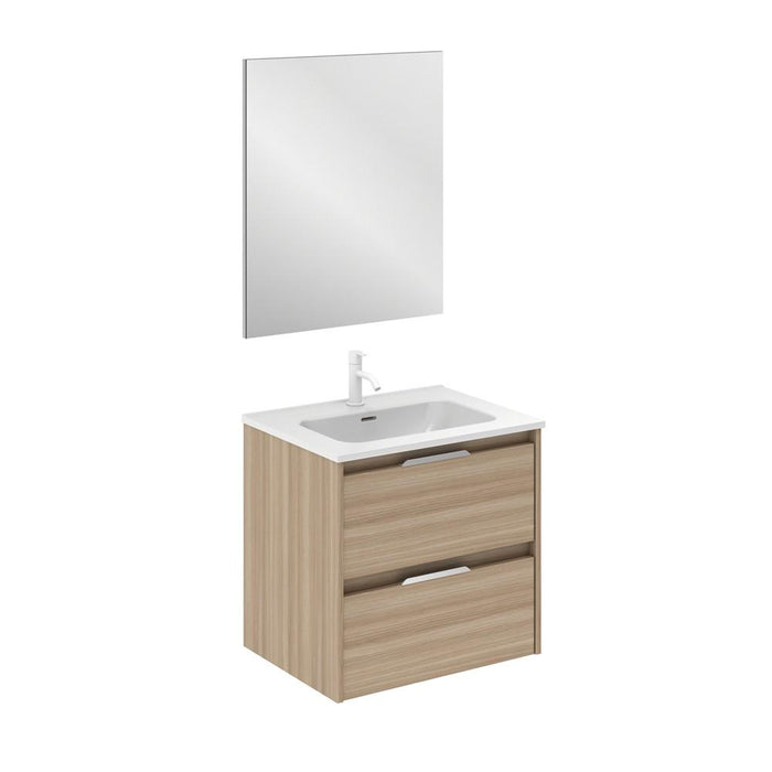 AMIZUVA C0073832 SUKI Conjunto Completo 2 Cajones 60 Nogal Arenado