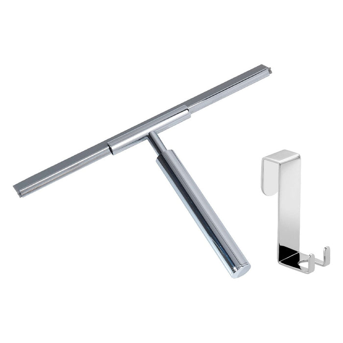 GEDY 56991300000 Set 2 Piezas (Limpiacristales, Percha) Cromo