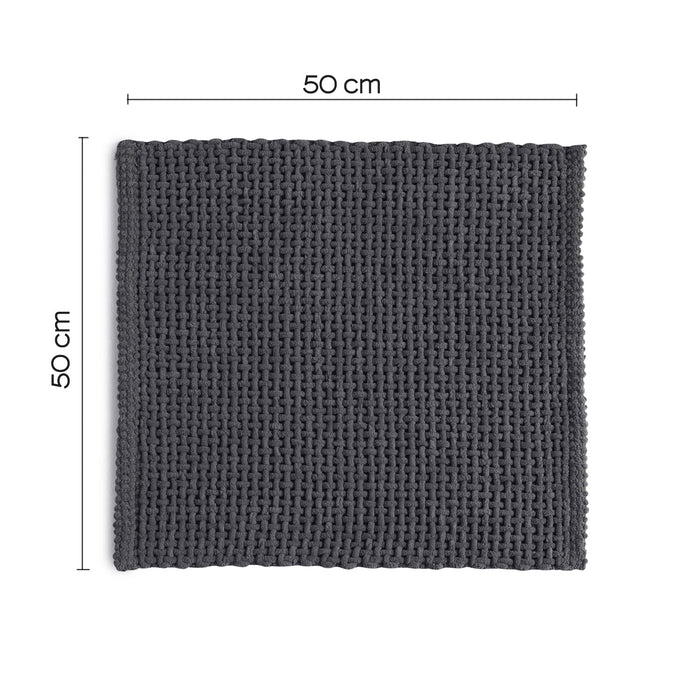 GEDY 96KN5050089 KNOT Rug 50X50 cm Gray