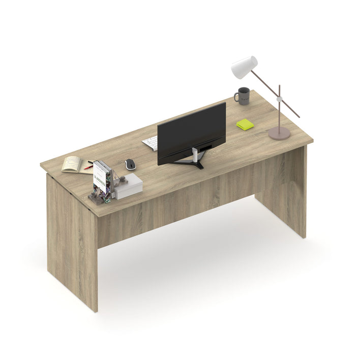 MUEBLES PITARCH Mesa Despacho Rivoli Roble Cambrian/pivote negro