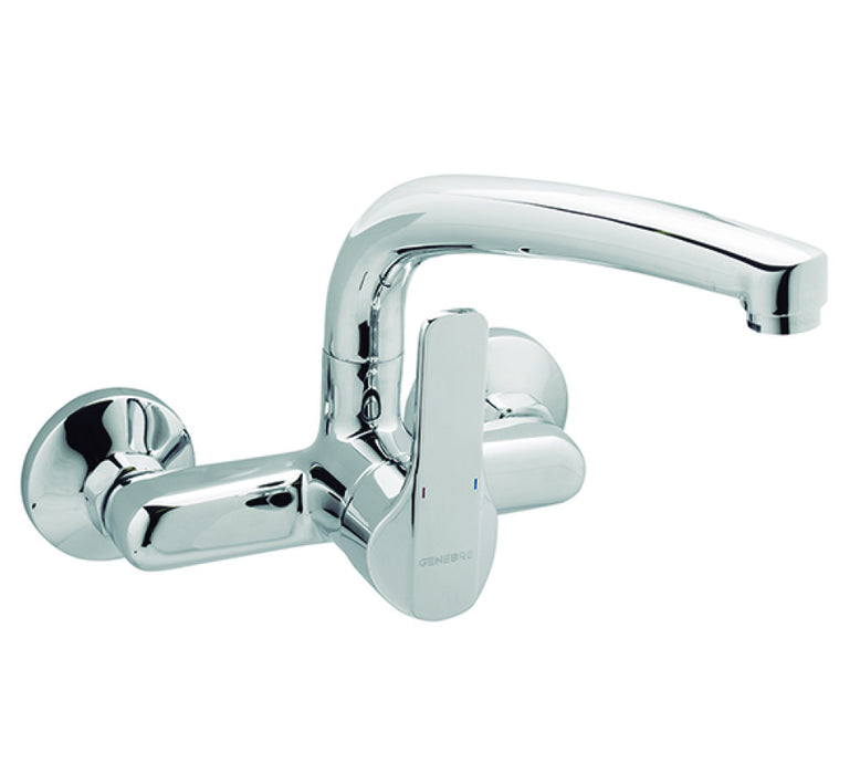 GENEBRE 61190 28 45 66 K8 Single-Handle Wall-Mounted Sink Tap 15Cm Short Spout
