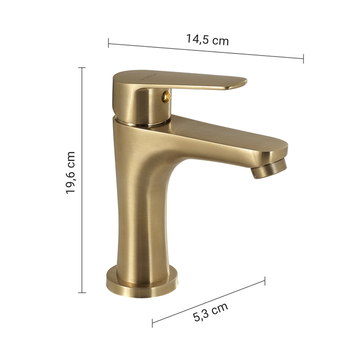 GEDY MXCO0188000 COMO Grifo bajo de lavabo oro mate