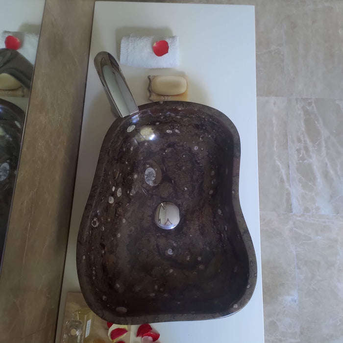 FORZINI FZ-BR/DV-MB-116 HYPNOS Lavabo de mármol Marron