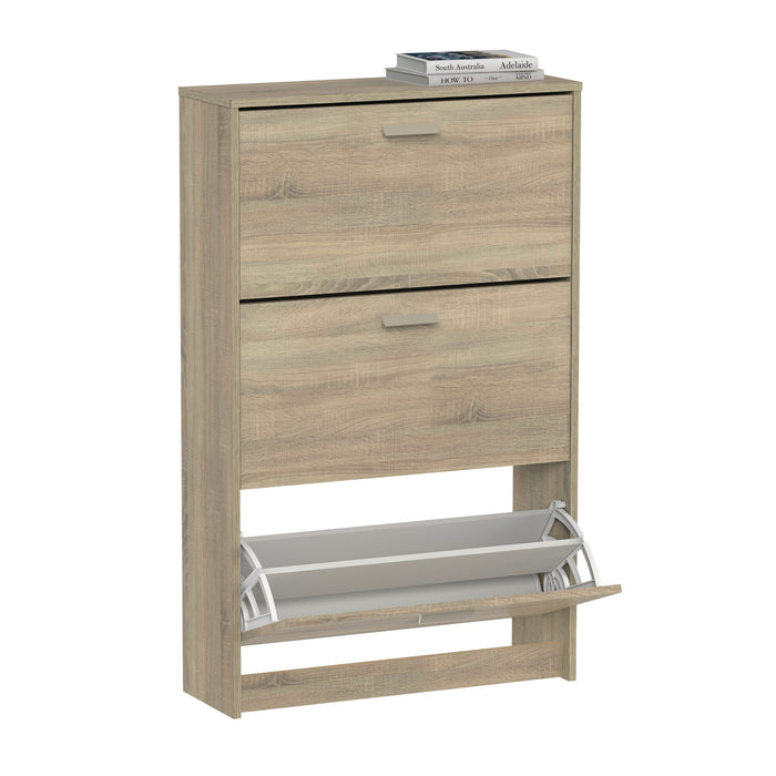 MUEBLES PITARCH Zapatero 3 Puertas Tibet Roble Cambrian