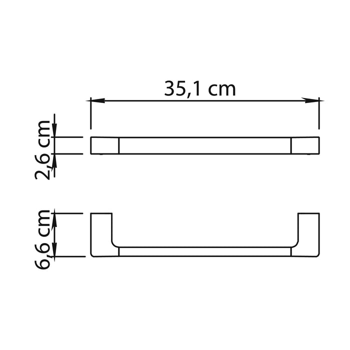 GEDY PI213588000 PIRENEI Matte Gold Towel Rack