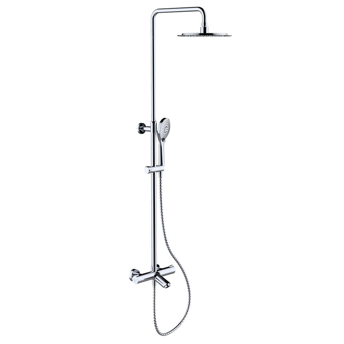 CLEVER 61862 UP! URBAN Thermostatic Bath-Shower Tap Chrome Color