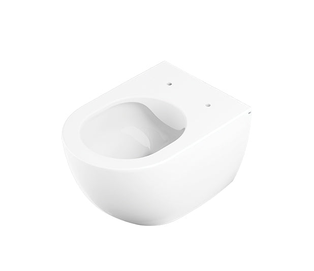 OLI 888231+888360 LAKE Rimless Wall-Mounted Toilet with Seat Hidden Fixings White