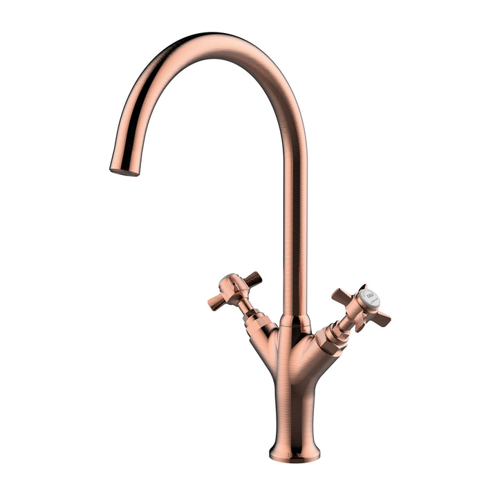 CLEVER 61901 ALPINA Two-Handle Sink Tap Copper Color