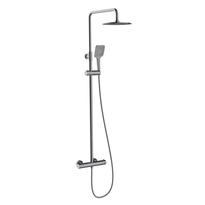 CLEVER 61958 UP! URBAN Thermostatic Shower Tap Gunmetal Brushed Color