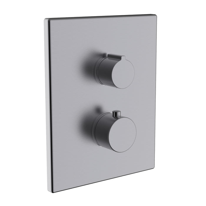 CLEVER 61960 UP! URBAN Built-in Thermostatic Shower Tap Brushed Gunmetal Color
