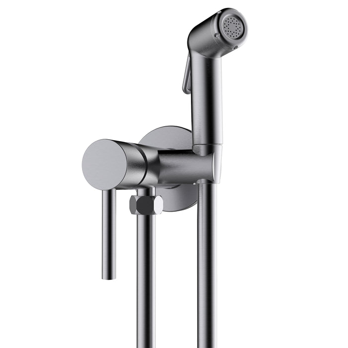 CLEVER 61974 HYGIENIC Single-lever WC Tap Brushed Gunmetal Color