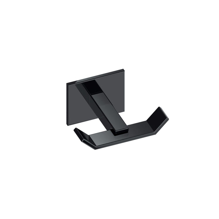BELTRAN 10776 MONACO Percha Cromo Negro Adhesivo