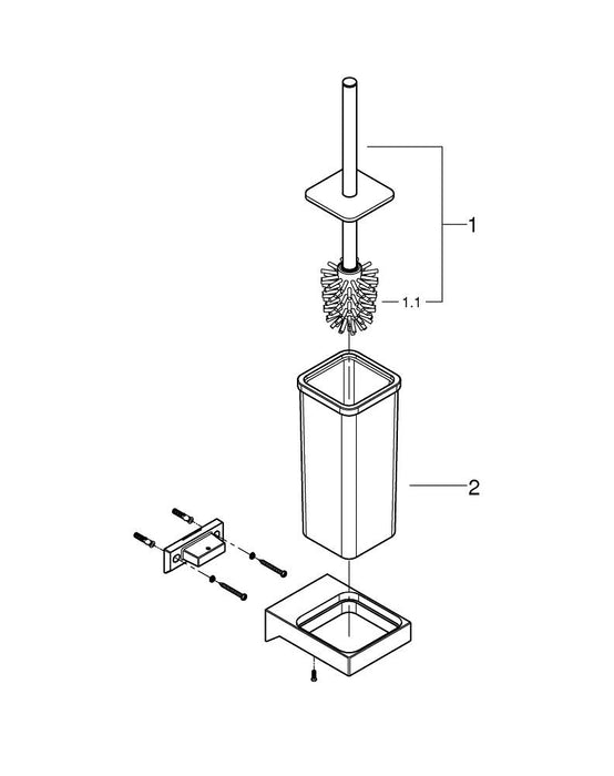 GROHE 24 170 001 ESSENCE Monomando de lavabo 1/2" tamaño XL cromo