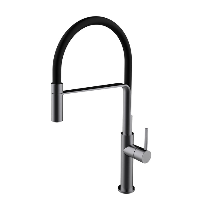 CLEVER 62121 CHEF Single-Handle Kitchen Faucet 255mm Slim Gunmetal Brushed Cold Opening
