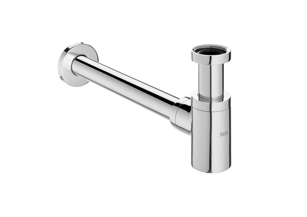 ROCA A506406400 AQUA Mini Sifón Mural Cilíndrico de 1 1/4" Lavabo Tubo de 300 Mm