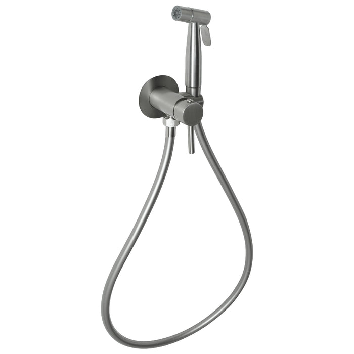 GEDY MXGA1038000 GARDA Ducha higiénica para WC de pared monomando 2 jets cepillado