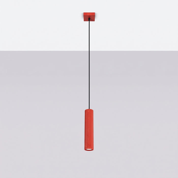 SOLLUX SL.2335 Lámpara colgante KARBON 1 rojo