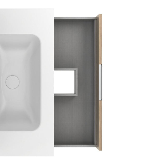 AMIZUVA C0073837 SUKI Conjunto Completo 2 Cajones 80 Nogal Arenado