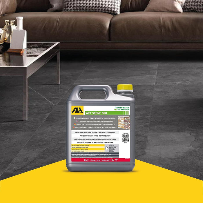 FILA 60900005ISP WET STONE ECO Protector Consolidante Efecto Mojado 5 Litros