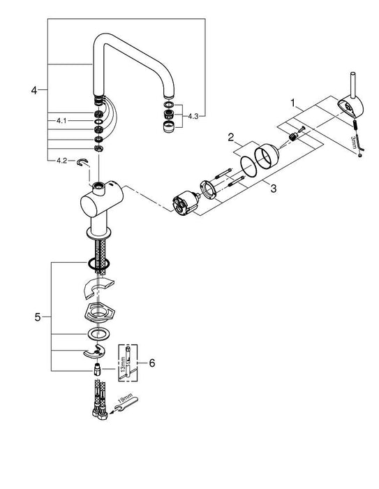 GROHE 40 920 000 BLUE Botella 425g CO2