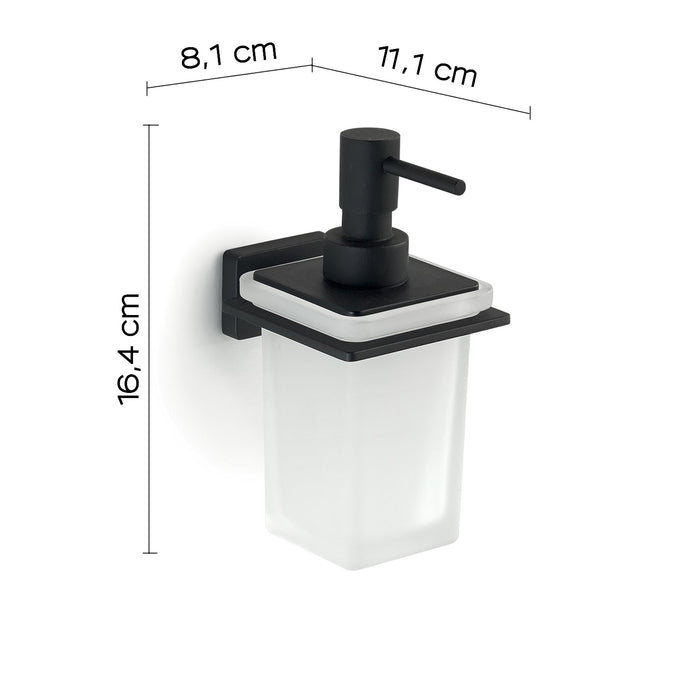 GEDY 44811400200 ATENA Dosificador Negro Mate