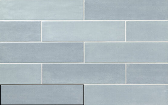 CARMEN A040525 ACQUARELLA ACQUA 7,5X30 Azulejo Esmaltado