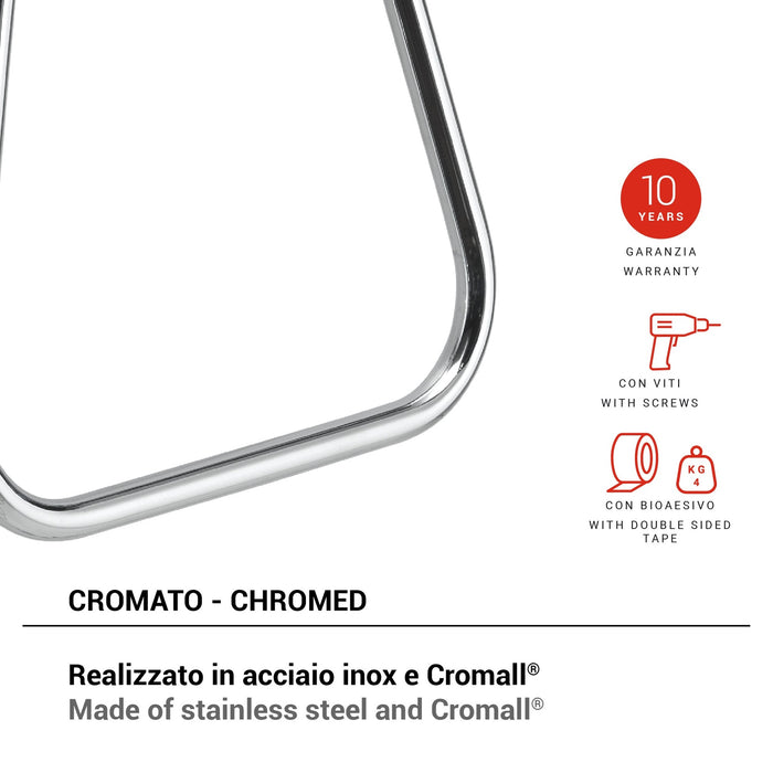 GEDY TO701300100 TONGA Chrome Ring Towel Holder